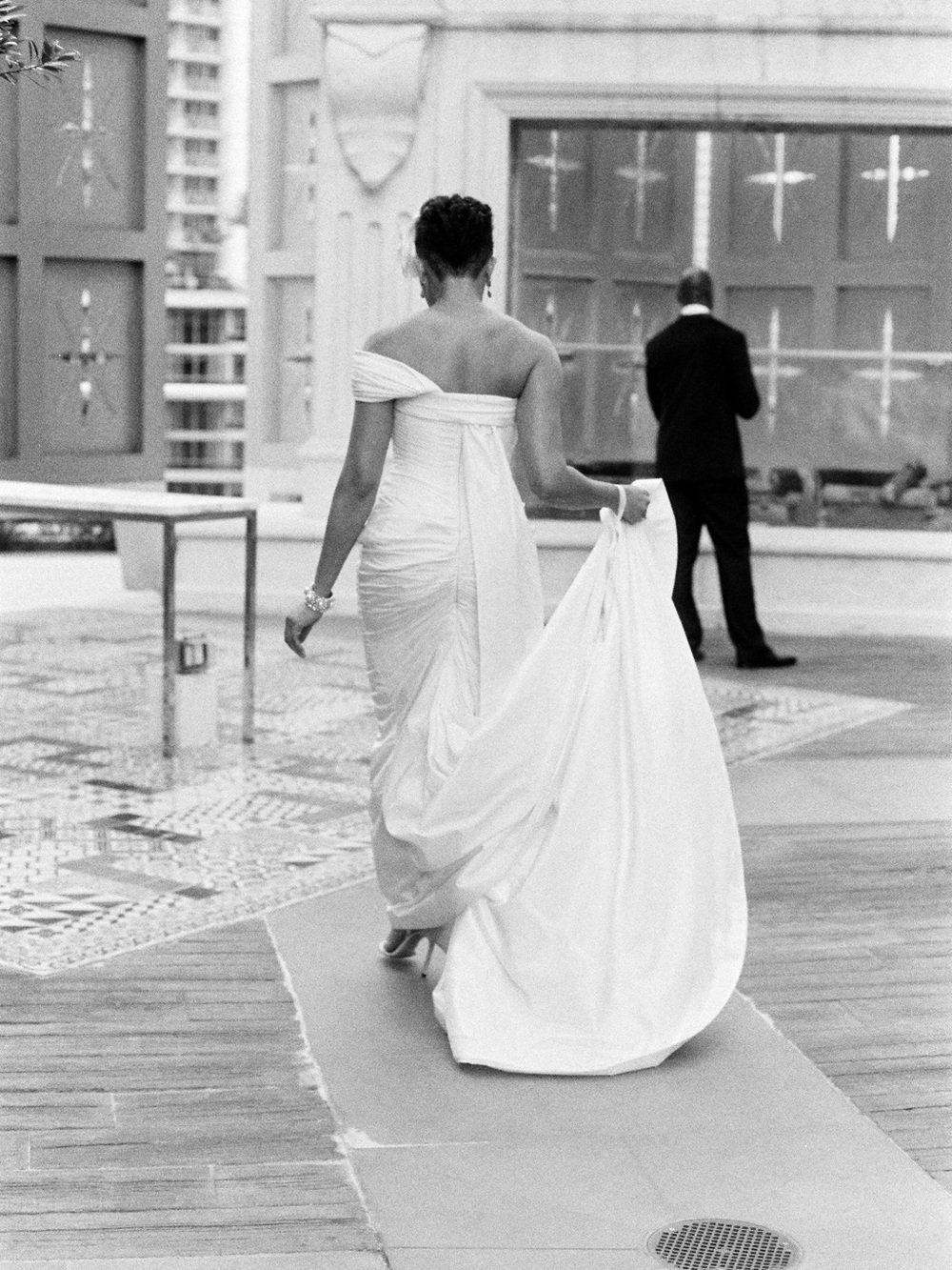 Romona Keveza Elegant Silk Designer Wedding Gown - Picture 4 of 5